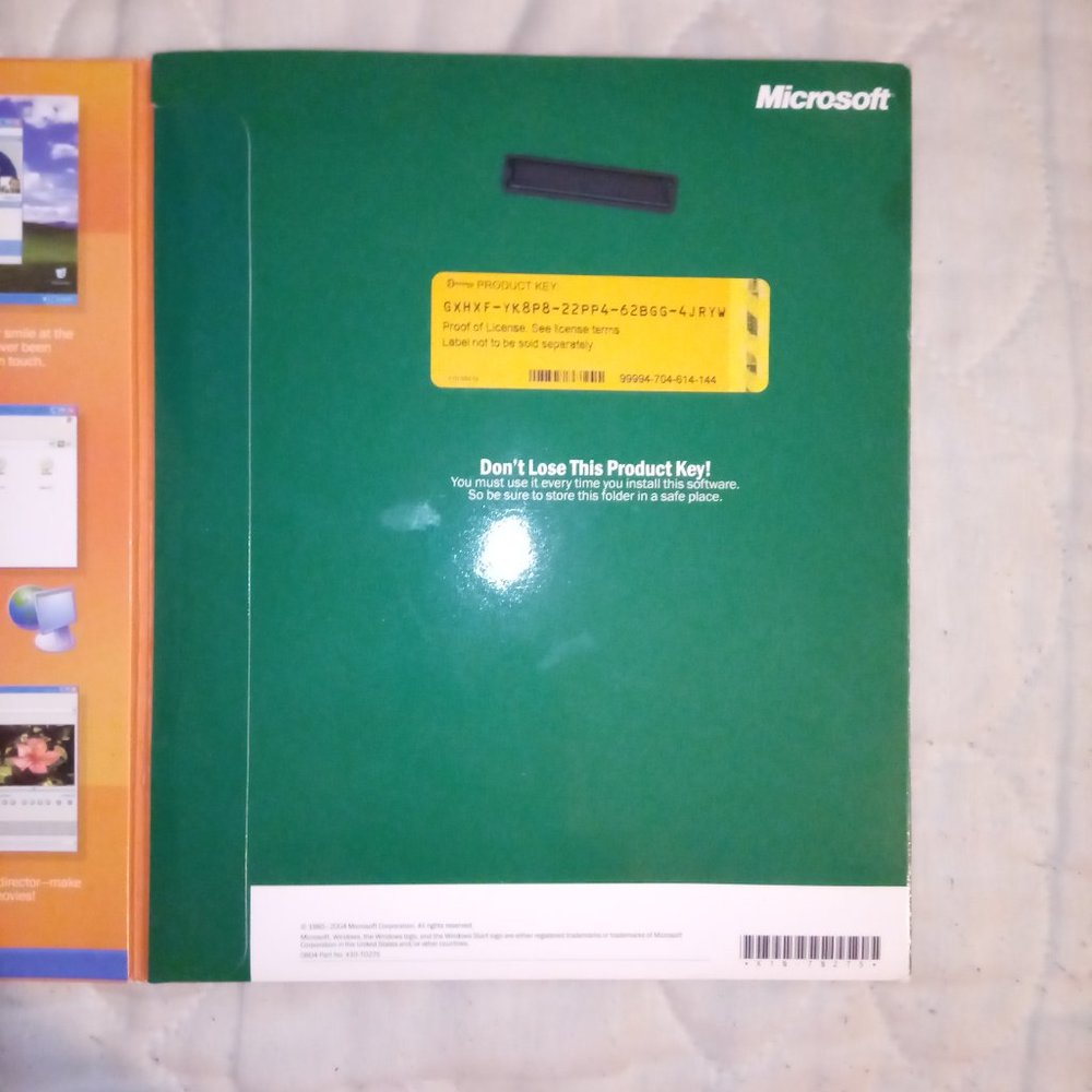 Windows XP Home Edition Setup Disc - Picture 8 of 9